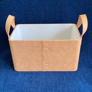 Decorative Leather Storage Container Box